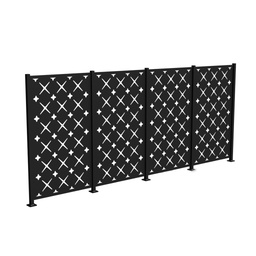 6' High x 14' 10&quot; Wide Four Panel Trex Privacy Screen Kit