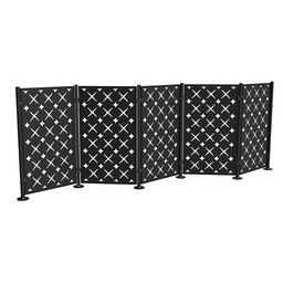 Five Panel Freestanding Trex Privacy Screen